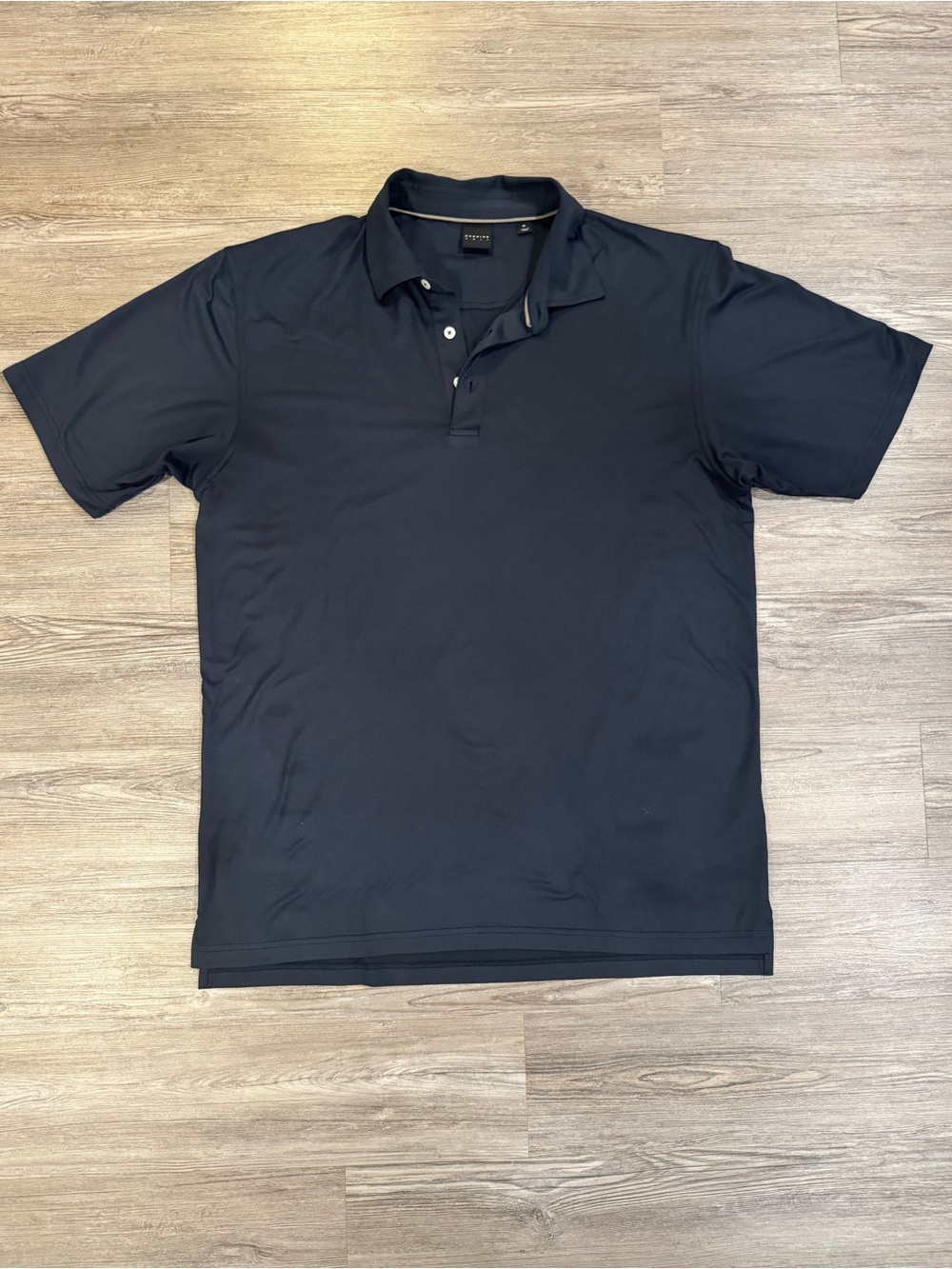 Dunning Golf Mens XL Polo Navy Blue Performance Athletic Golf Shirt